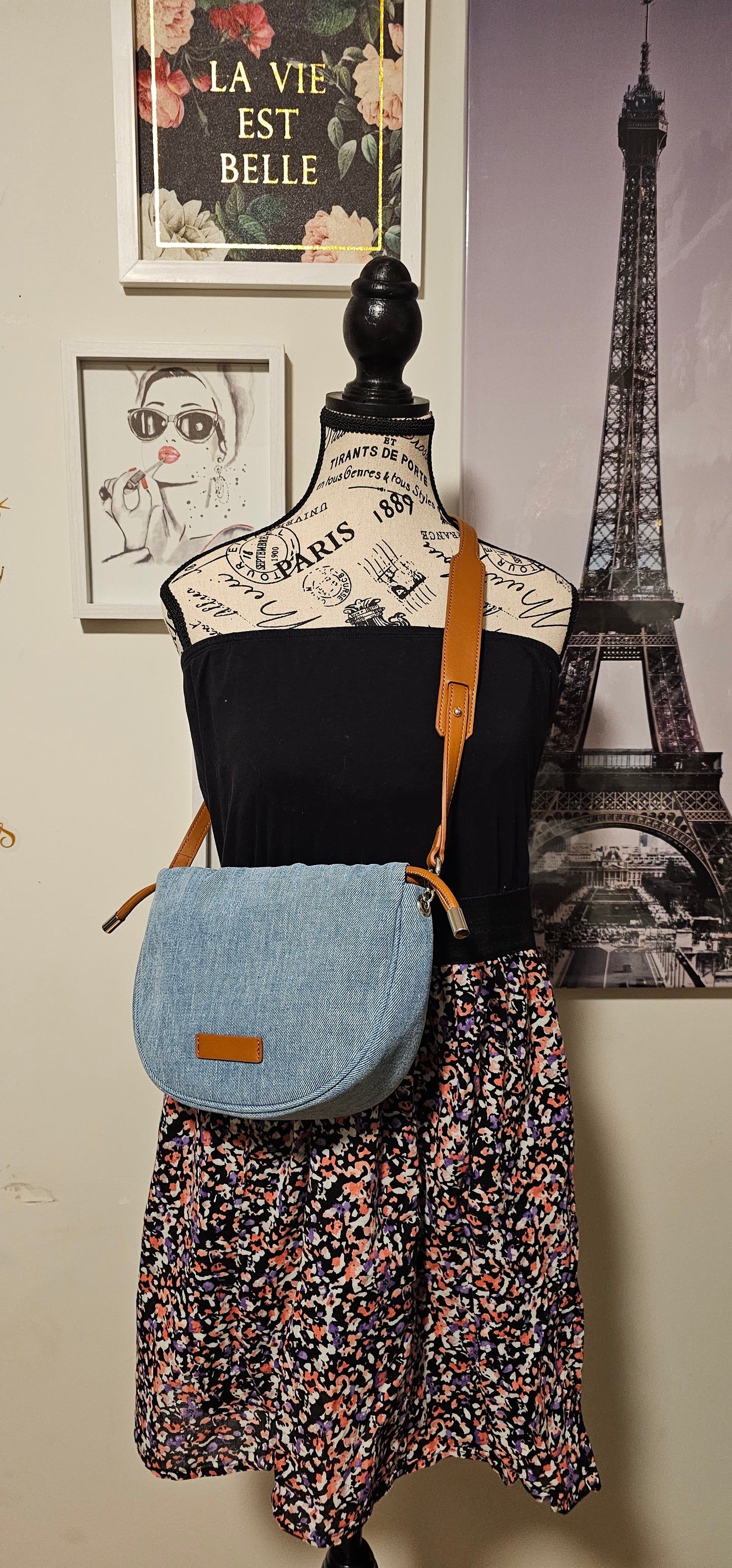 #A50 Denim Dumpling bag