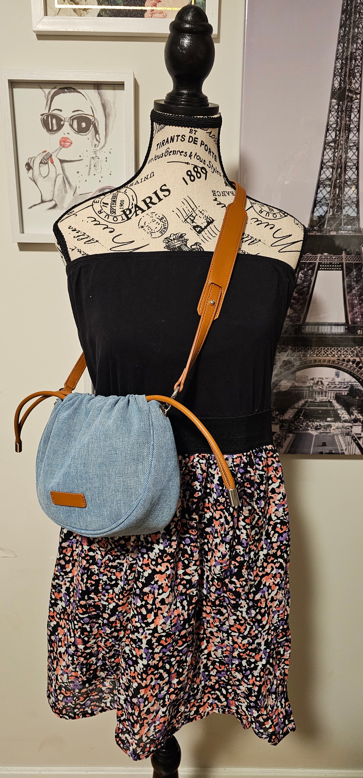 #A50 Denim Dumpling bag